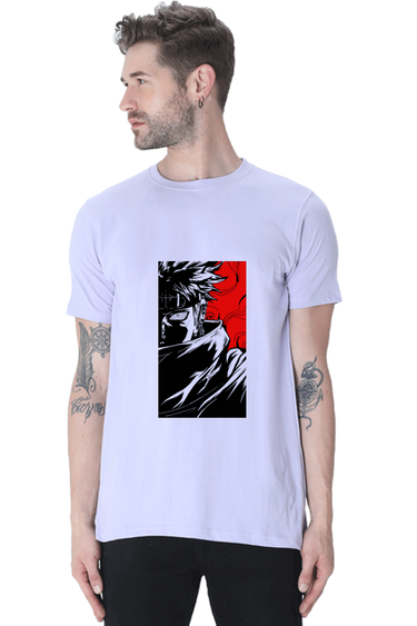 Unleash the Pain: Anime Lavender Unisex Tee